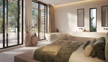 Resa Estates plot 1can Furnet renders modern villa Ibiza 1 bedroom.jpg